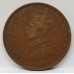 AUSTRALIA 1920 . ONE 1 PENNY . VARIETY . TOP DOT ONLY